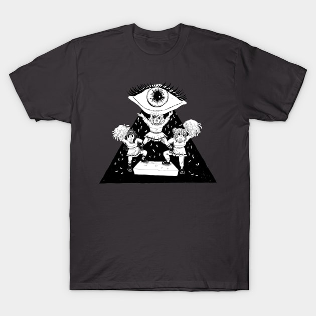 Entertaintment Media as an Illuminati Conspiracy T-Shirt by Scullenary